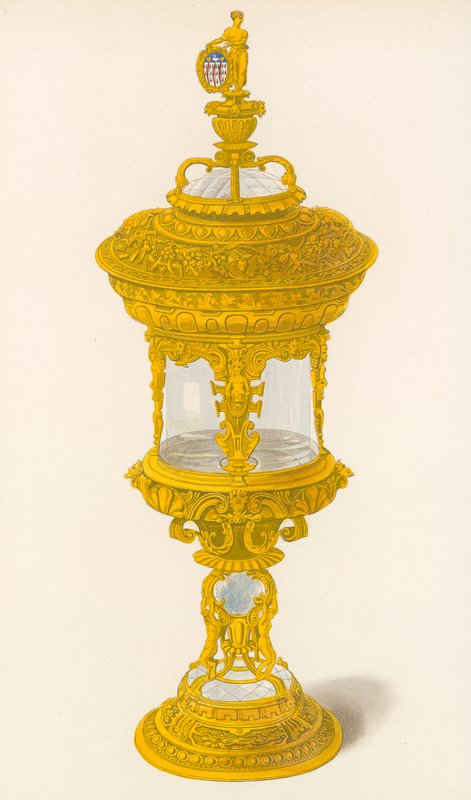 Bägare, tillhörande Goldsmiths Company, c 1558 av Henry Shaw