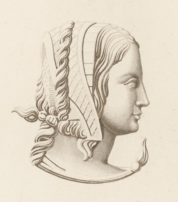 Huvudklänning III, tidigt 1500-tal av Henry Shaw