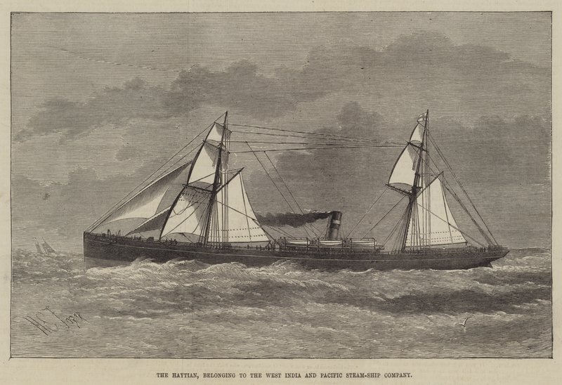 Haytian, som tillhör West India and Pacific Steam-Ship Company. av Henry Spernon Tozer