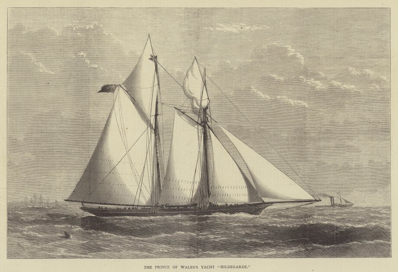 Prinsen av Wales Yacht Hildegarde av Henry Spernon Tozer