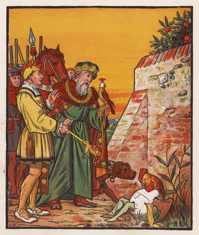Humpty Dumpty (färglitografi) av Henry Stacy (after) Marks