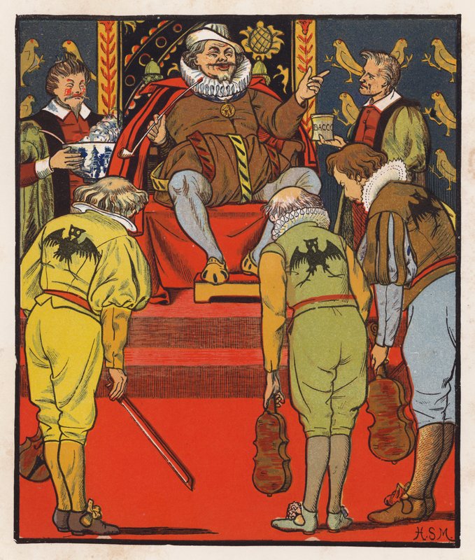 Old King Cole (färglitografi) av Henry Stacy (after) Marks
