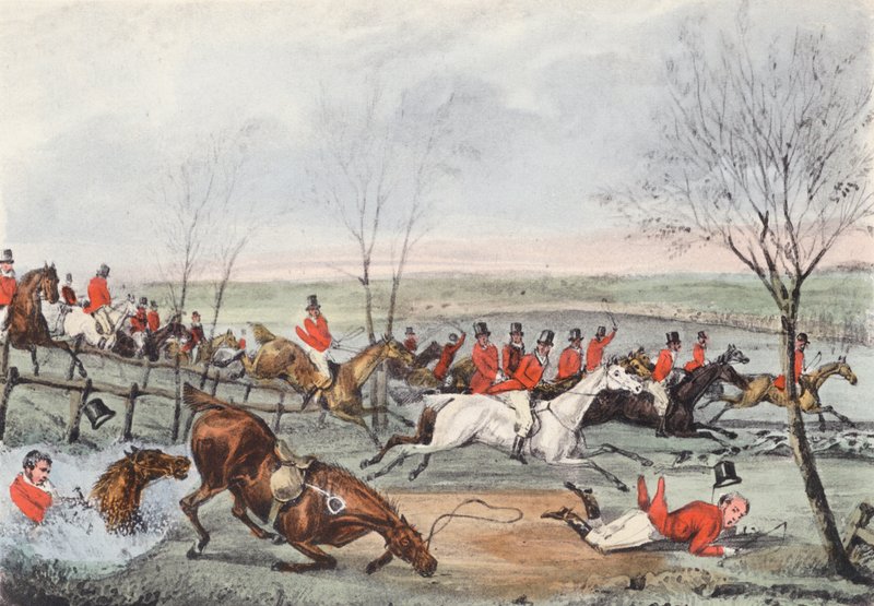 "En Squire-fälla, jösses!" Ropar Mytton, "Lite mer och jag skulle ha gjort det!" (lito) av Henry Thomas (after) Alken