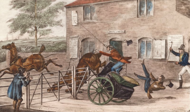 "Jag undrar om han är en bra timmerhoppare!" (litografi) av Henry Thomas (after) Alken