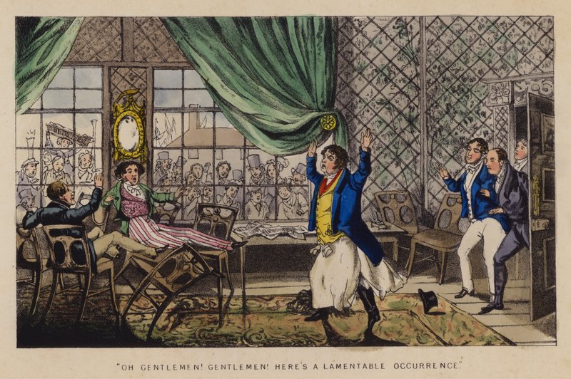 Illustration för Jorrocks Jaunts and Jollities (färg litho) av Henry Thomas (after) Alken