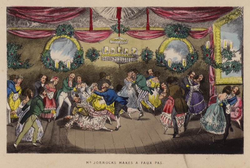 Illustration för Jorrocks Jaunts and Jollities (färg litho) av Henry Thomas (after) Alken