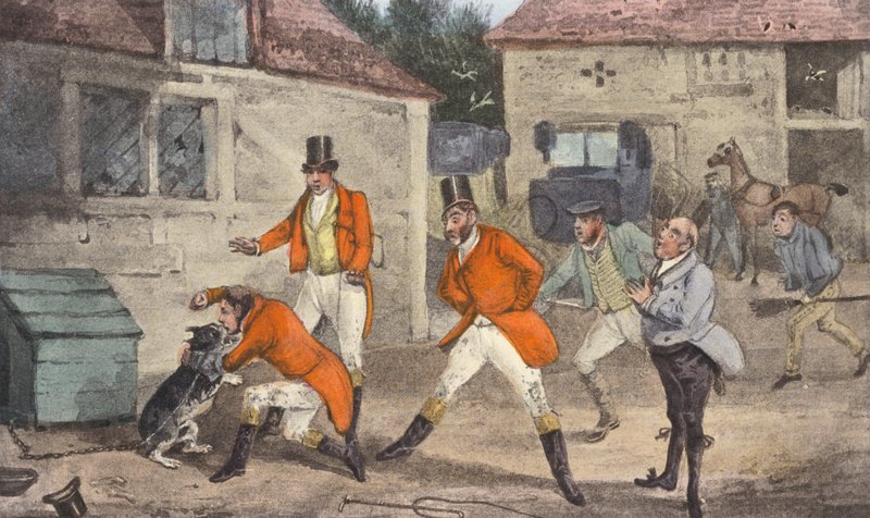 Mytton masters den vilda hunden (litografi) av Henry Thomas (after) Alken