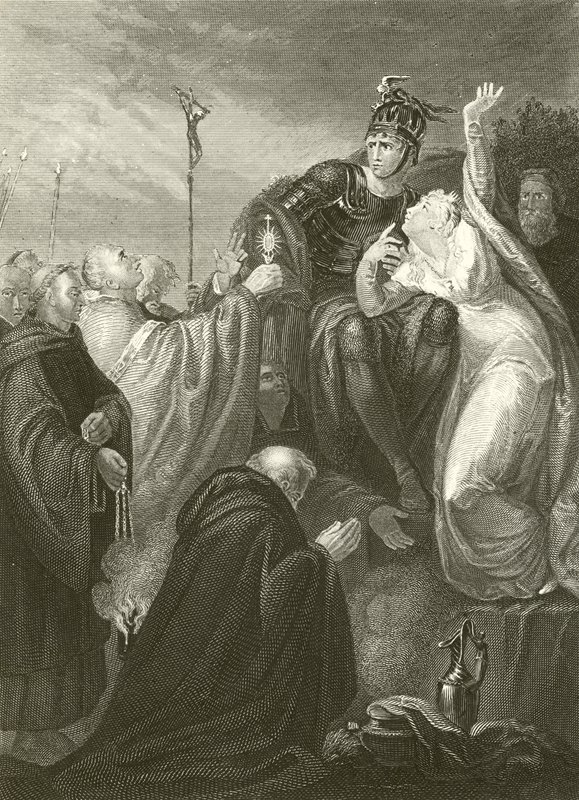 St Augustine före Ethelbert av Henry Tresham
