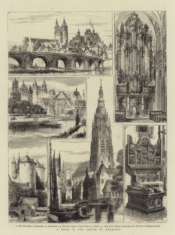 En turné i södra Holland av Henry William Brewer