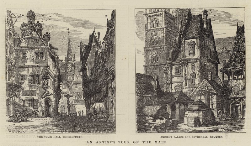 En artistturné på huvudgatan av Henry William Brewer
