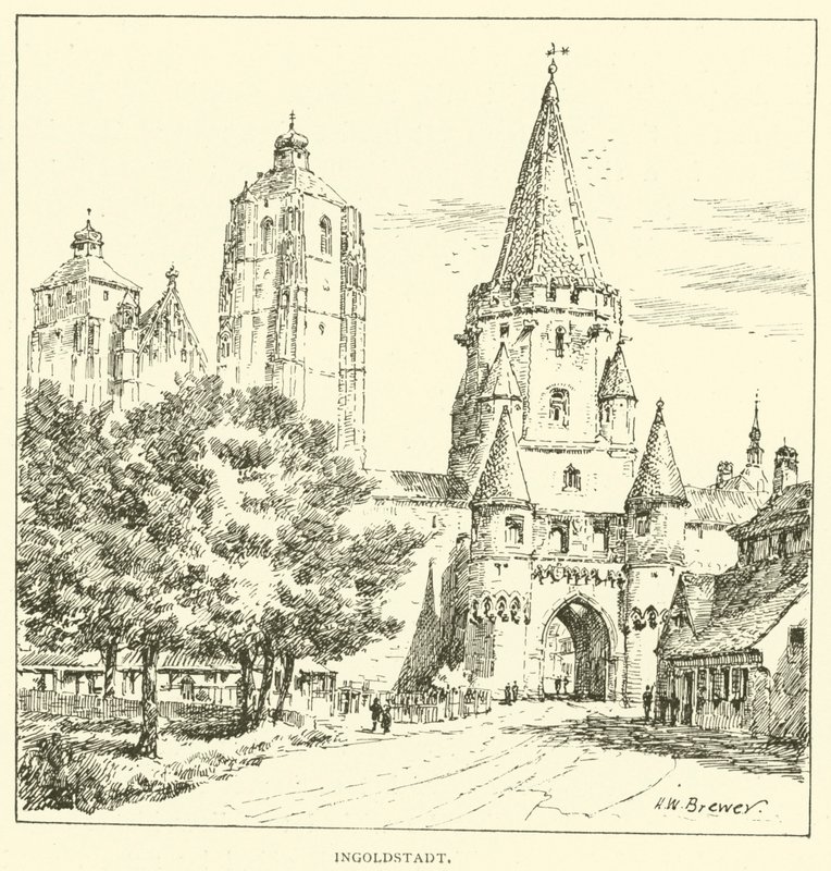 Ingolstadt (gravyr) av Henry William Brewer