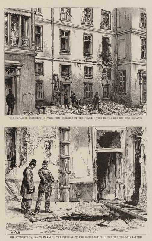Dynamitexplosionen i Paris av Henry William Brewer