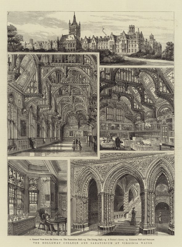 Holloway College och sanatorium i Virginia Water av Henry William Brewer