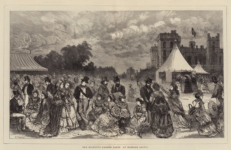 Hennes Majestäts trädgårdsfest på Windsor Castle av Henry Woods