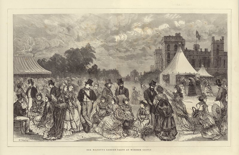 Hennes Majestäts trädgårdsfest på Windsor Castle av Henry Woods