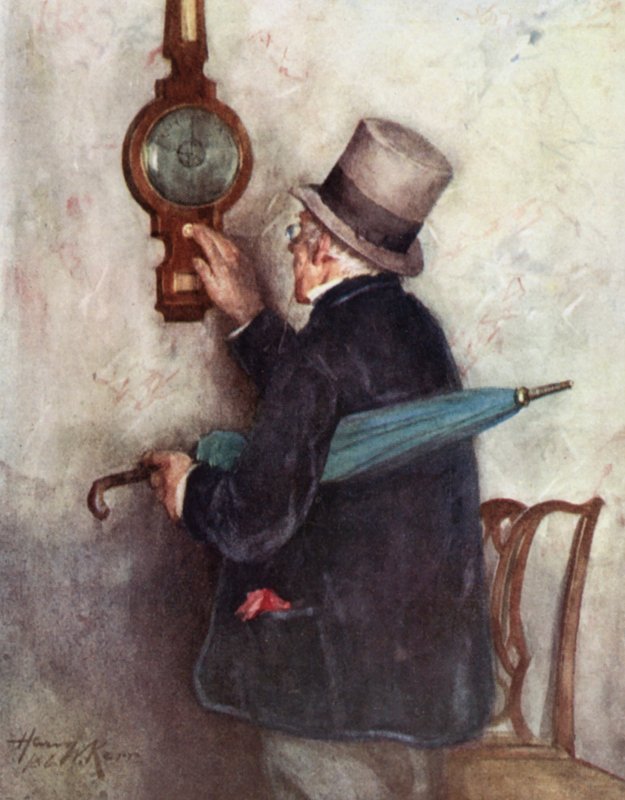 Annals of the Parish: A Morning Consultation (färg litho) av Henry Wright Kerr
