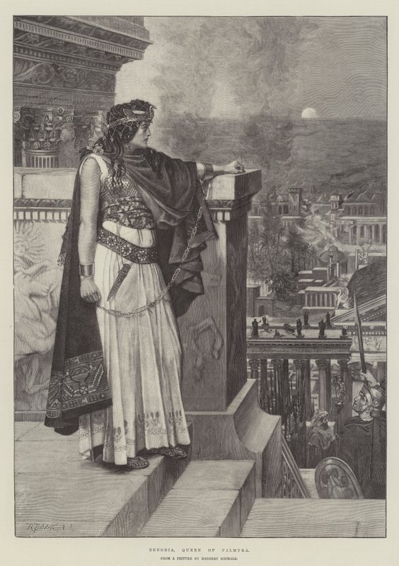Zenobia, drottning av Palmyra av Herbert Gustave Schmalz