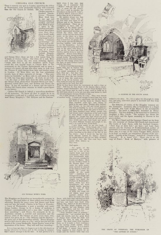 Chelseas gamla kyrka av Herbert Railton