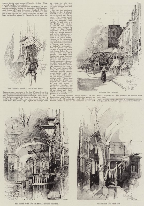 Chelseas gamla kyrka av Herbert Railton