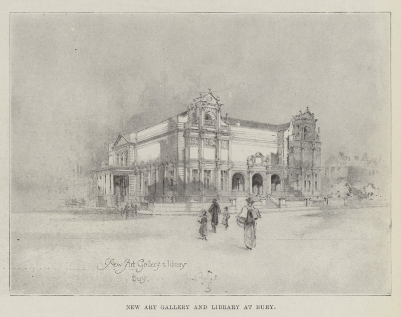 Nytt konstgalleri och bibliotek i Bury av Herbert Railton