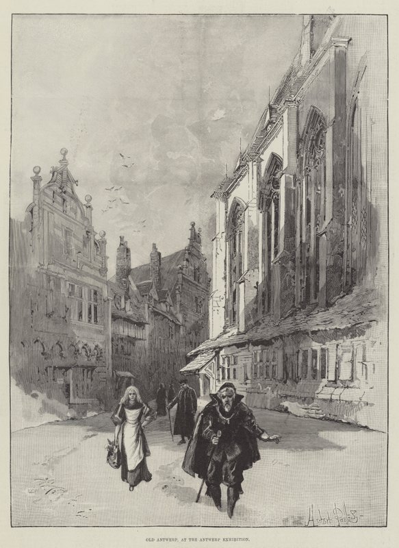 Gamla Antwerpen, på Antwerpens utställning av Herbert Railton
