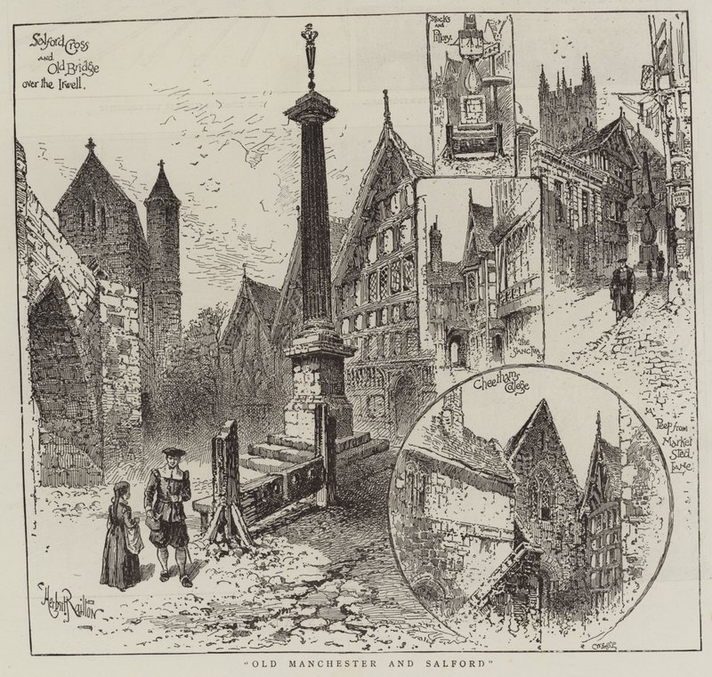 Gamla Manchester och Salford av Herbert Railton