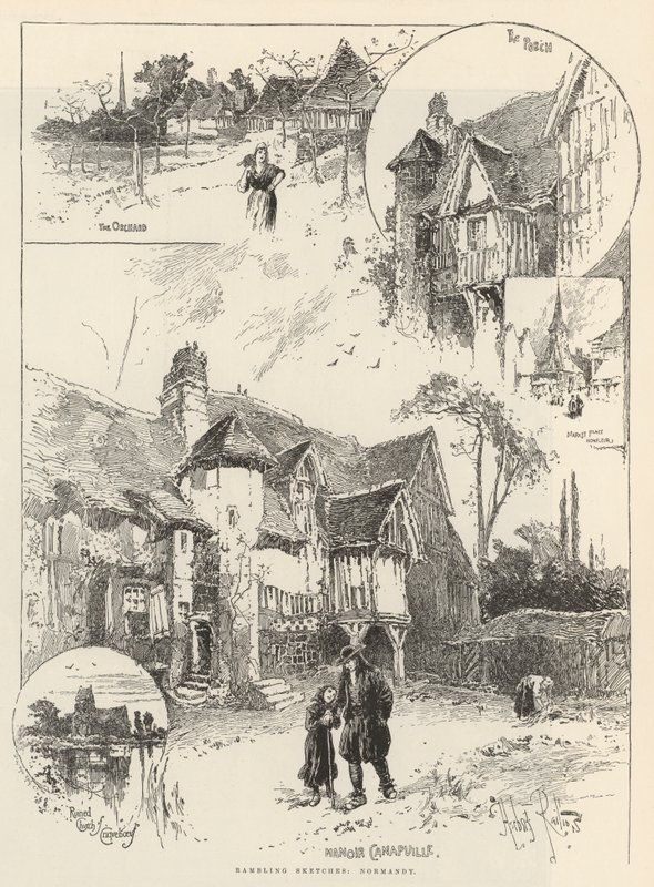 Vandringsskisser, Normandie av Herbert Railton