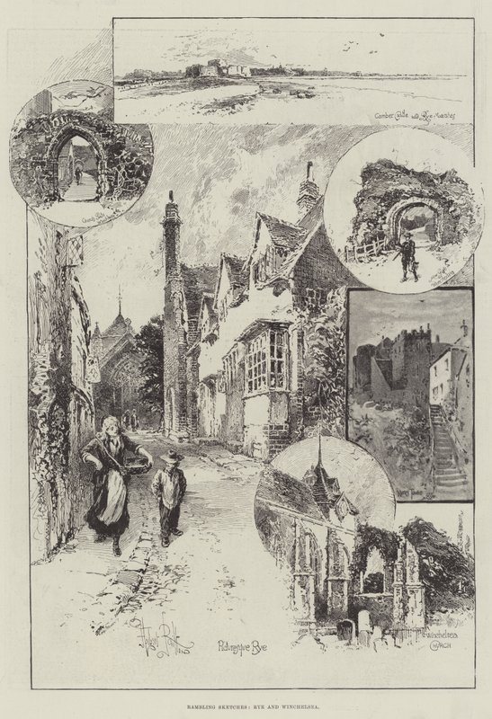 Rambling Sketches, Rye och Winchelsea av Herbert Railton
