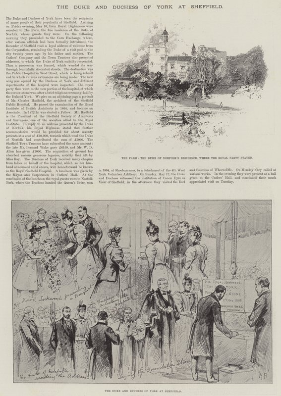 Hertigen och hertiginnan av York i Sheffield av Herbert Railton