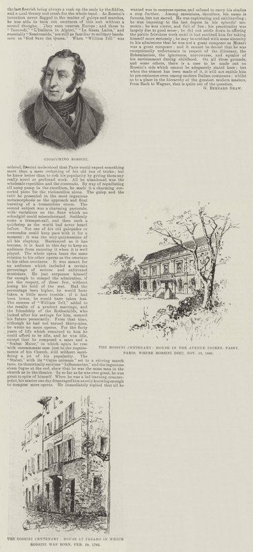 Rossinis hundraårsjubileum av Herbert Railton