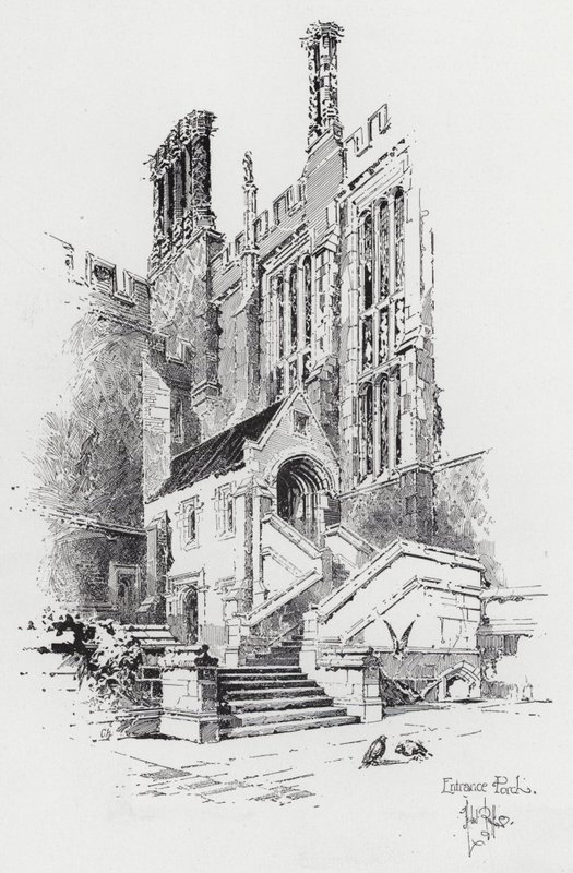 Entréveranda (gravyr) av Herbert (after) Railton