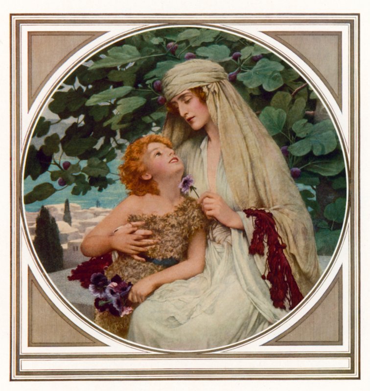 A Morning in Galilee (färg litho) av Herbert Gustave (after) Schmalz