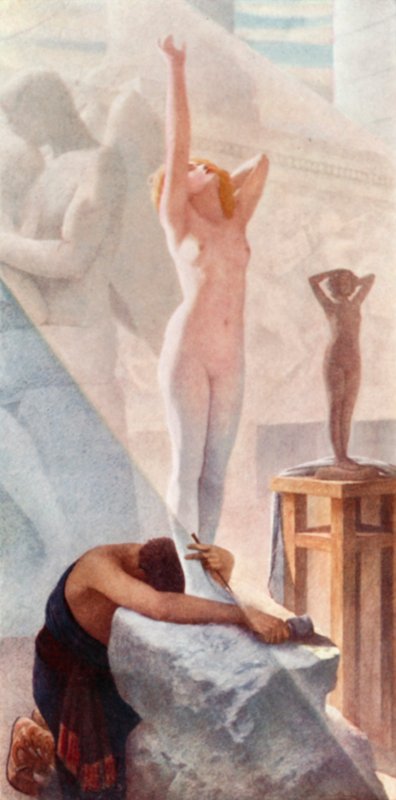 Uppvaknandet av Galatea av Herbert Gustave Schmalz