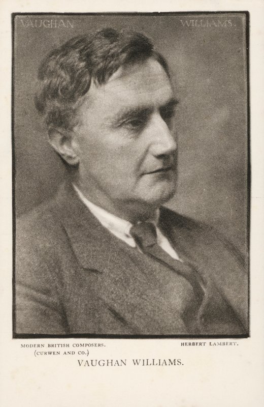 Ralph Vaughan Williams, musikalisk kompositör (s/v foto) av Herbert Lambert