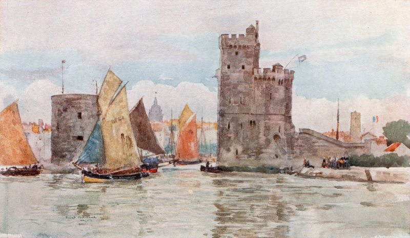 Ingång till hamnen, La Rochelle av Herbert Menzies Marshall