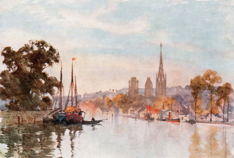 Rouen från floden av Herbert Menzies Marshall