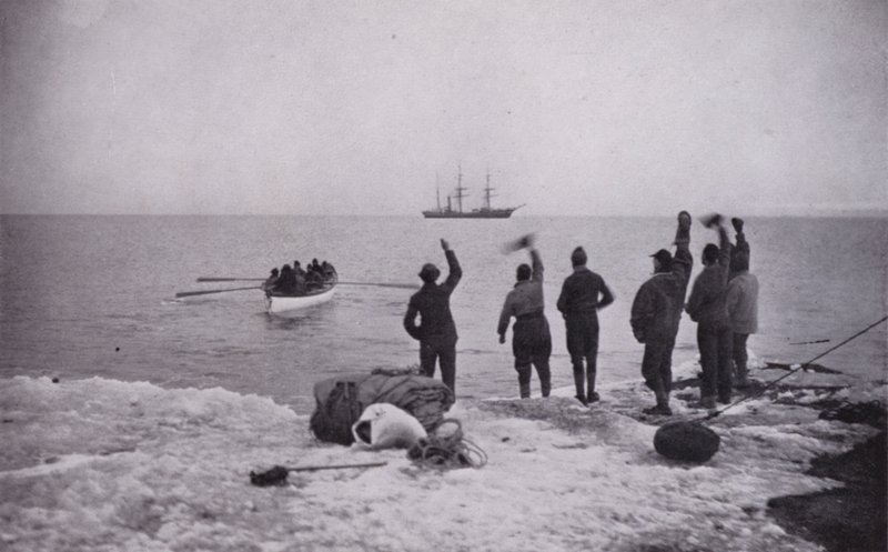 Lämnad kvar i Victoria Land (s/v foto) av Herbert Ponting