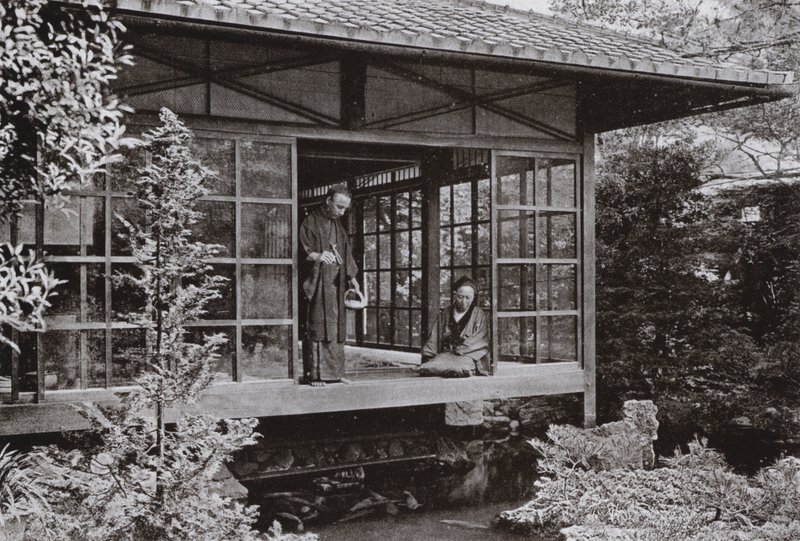 Namikawa San matar sin karp (s/v foto) av Herbert Ponting