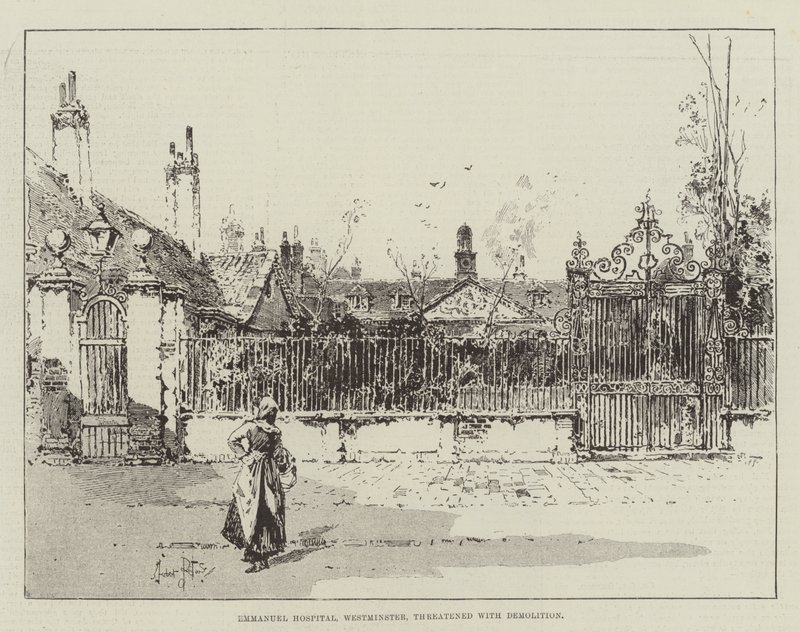 Emmanuel Hospital, Westminster, hotades med rivning av Herbert Railton