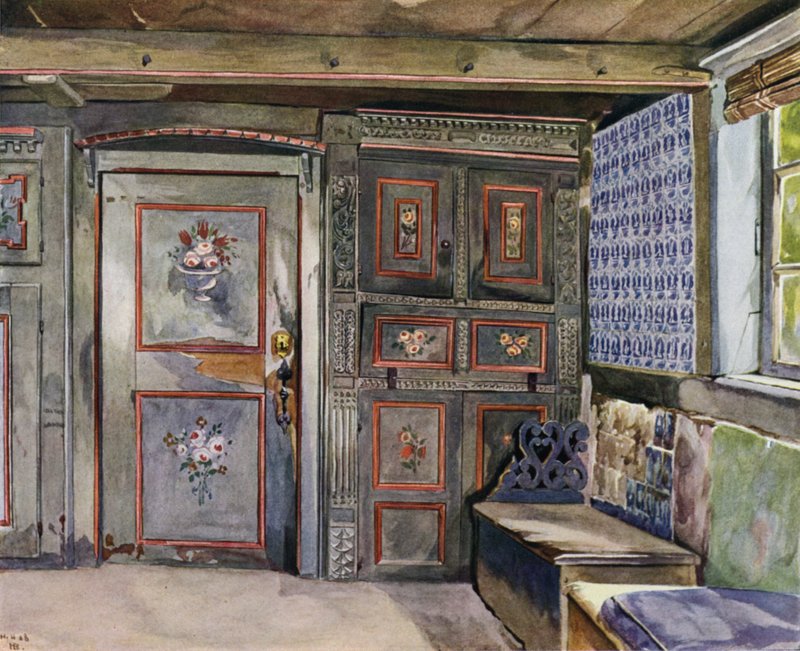 En del av salen i Hufner House of Mr Hittscher i Curslack av Hermann Haase