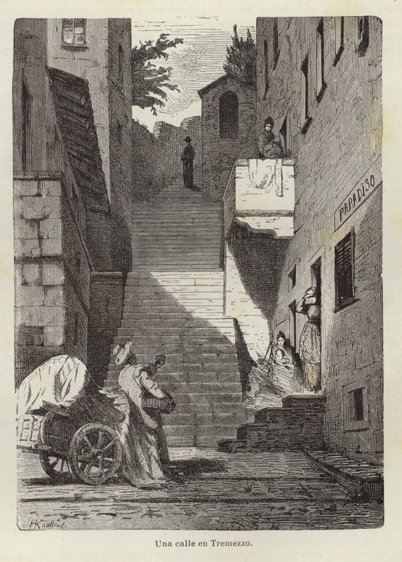 En gata i Tremezzo av Hermann Kaulbach