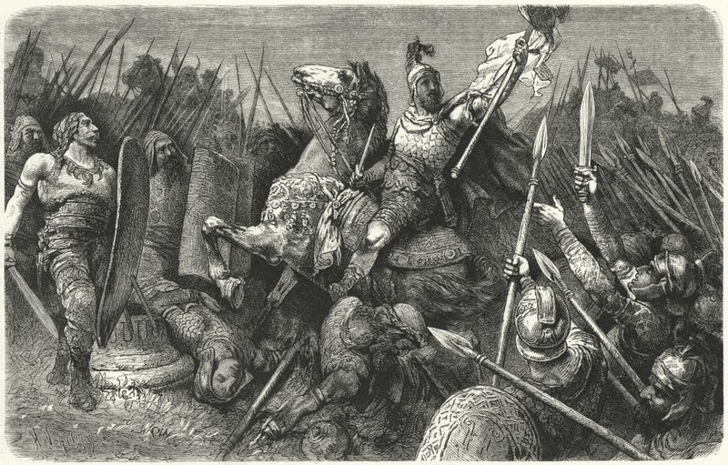 Belisarius attackerade östgoterna i Rom, 536 av Hermann Vogel