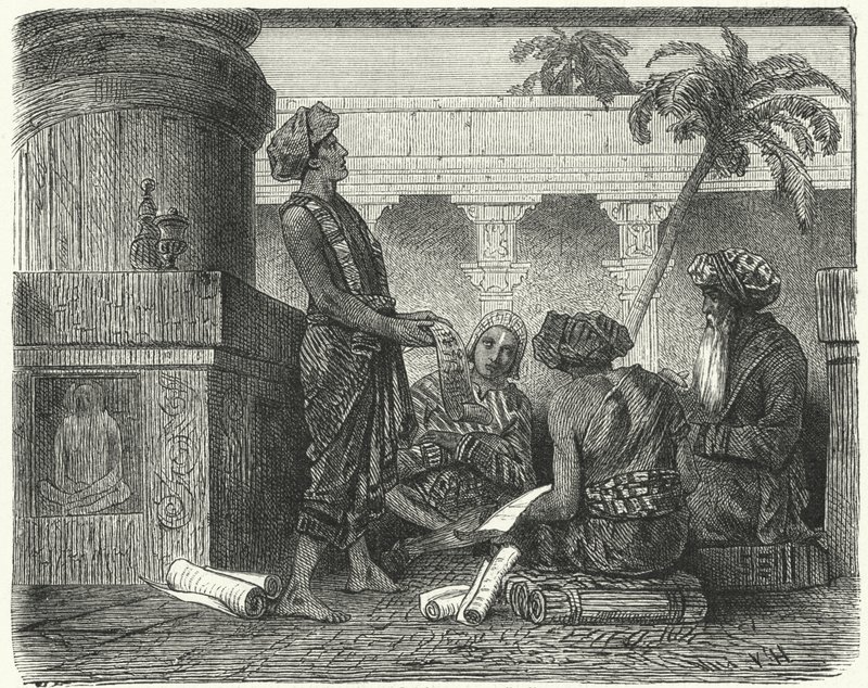 Brahminer i det antika Indien av Hermann Vogel