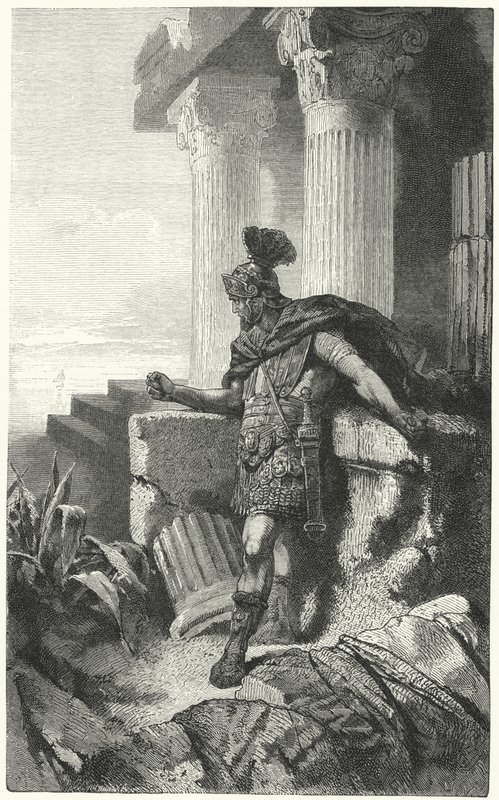 Gaius Marius i exil bland ruinerna av Kartago av Hermann Vogel
