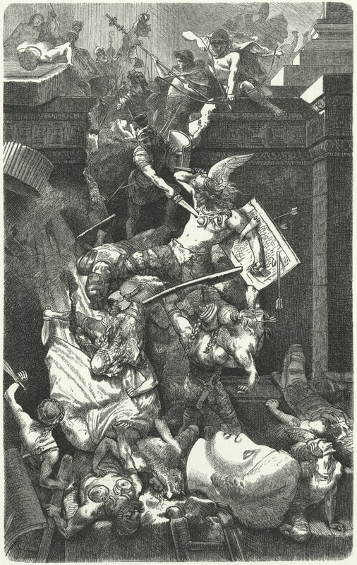 Vandalerna attackerar Rom, 455 av Hermann Vogel