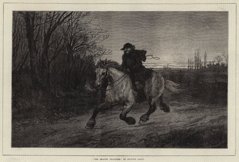 Den försenade resenären av Heywood Hardy
