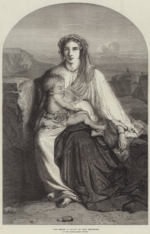 Vistelse i Egypten av Hippolyte Delaroche