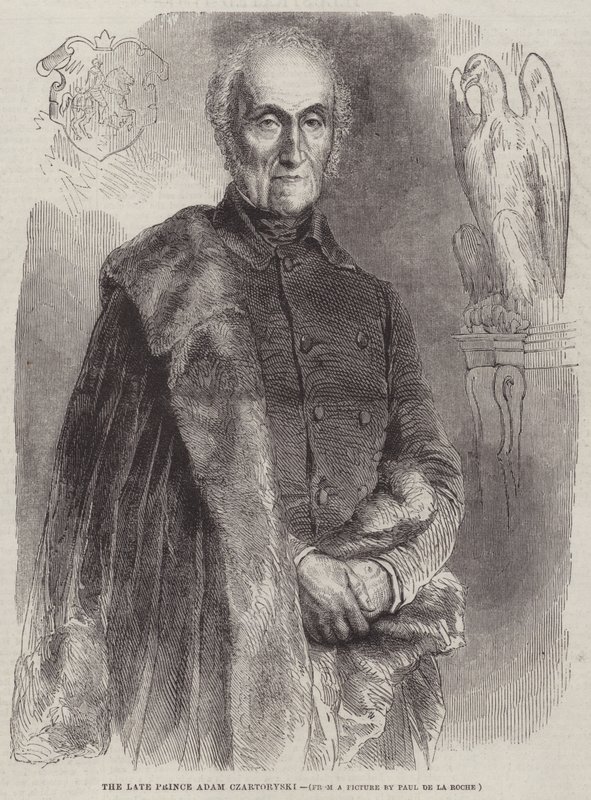 Den avlidne prins Adam Czartoryski av Hippolyte Delaroche