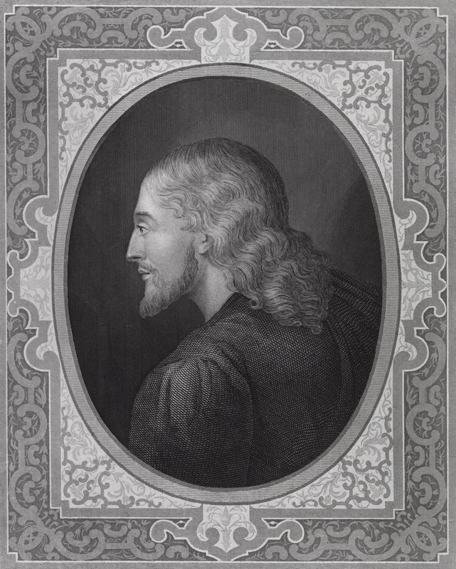 Den enda sanna liknelsen av vår Frälsare (gravyr) av Hippolyte (1797 1856) (after) Delaroche