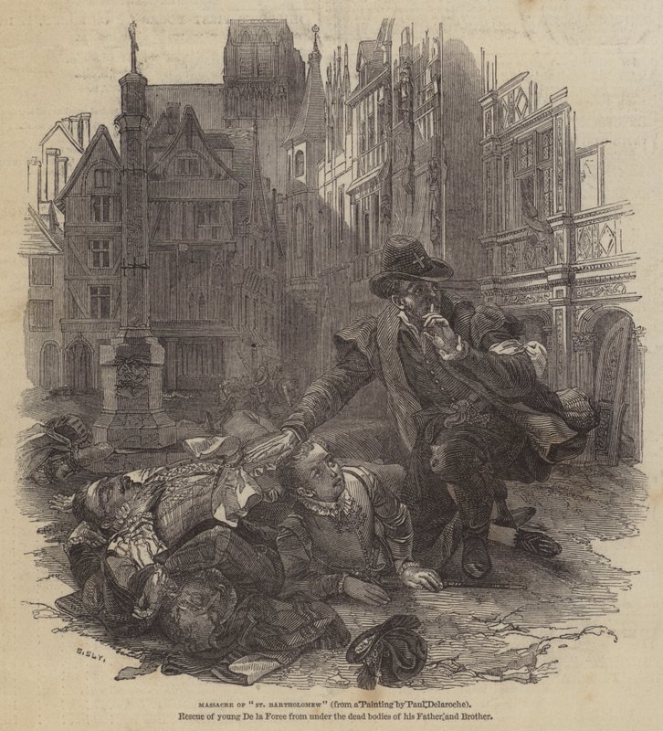 Massaker av St Bartolomeus av Hippolyte Delaroche